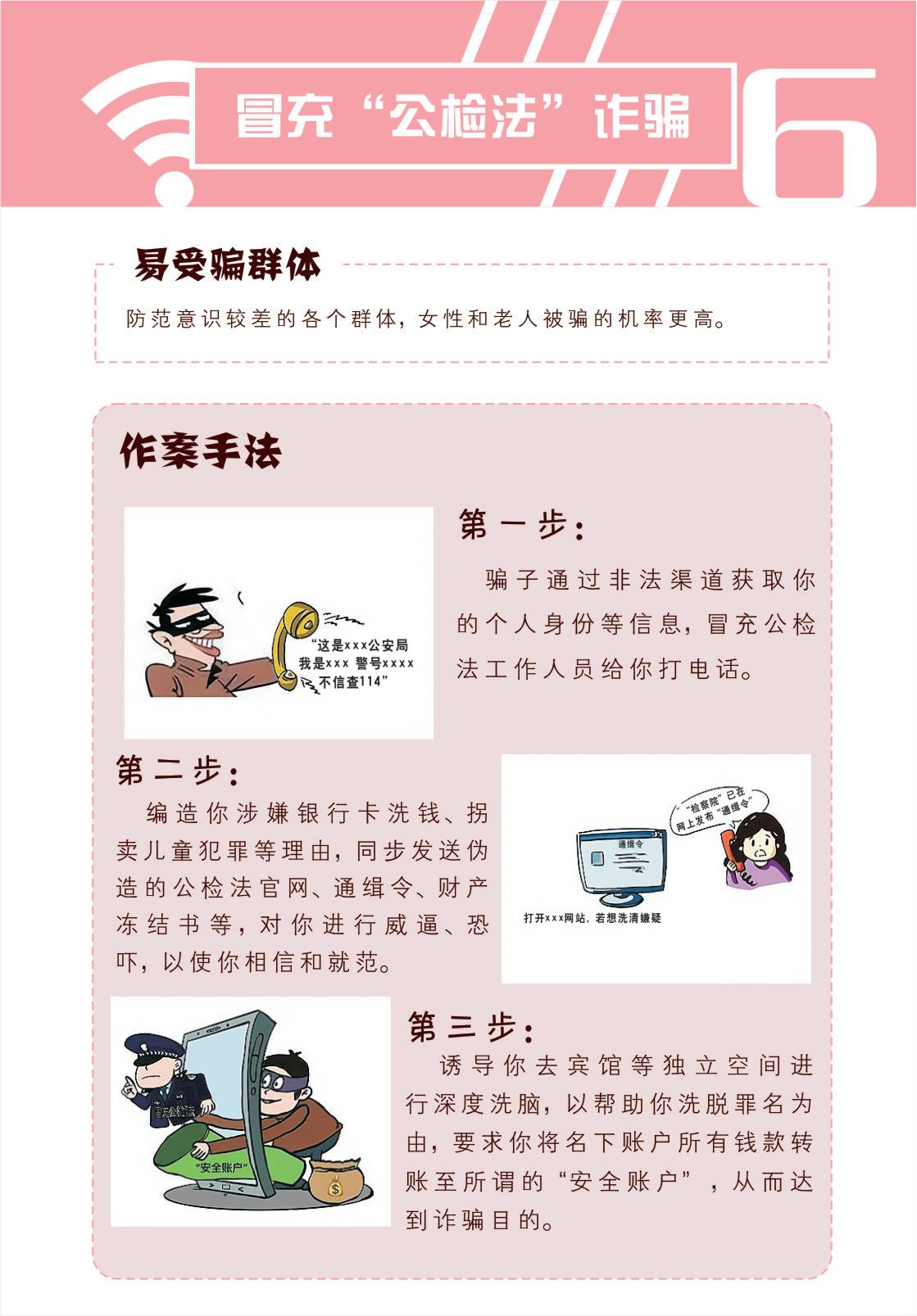 防范电信网络诈骗宣传手册